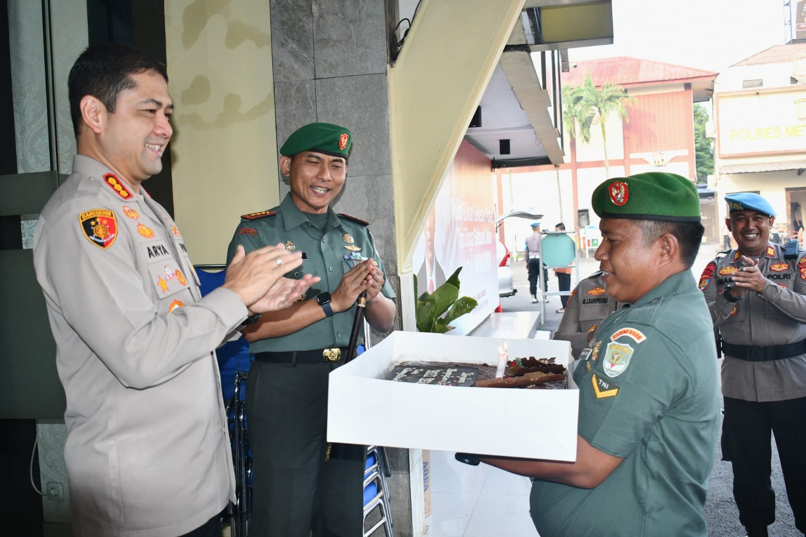 Di HUT ke-78, Dandim 0508/Depok Sampaikan Ucapan Selamat Hari Bhayangkara ke-78