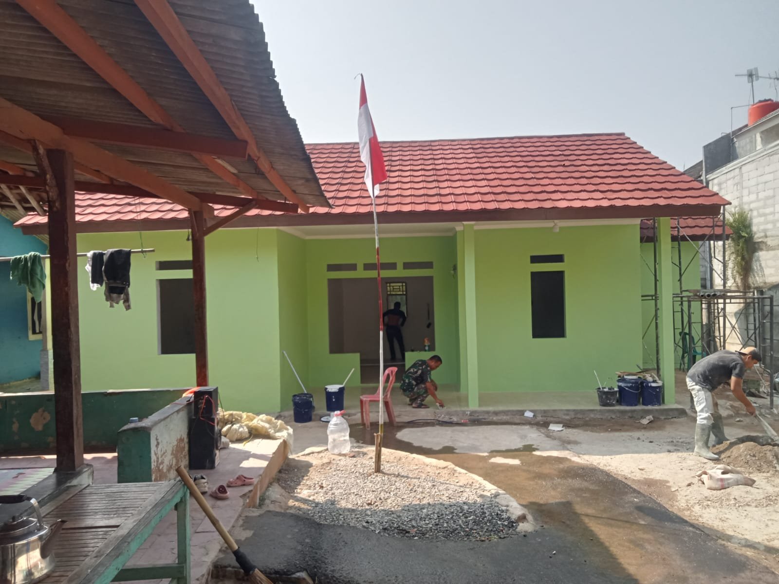 TMMD ke 121 Depok, RTLH Ibu Elis Berjalan Lancar dan Capai 91 %