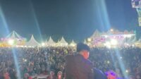 Wannabee dan Mc Bombay Sing Awali Panggung Hiburan Pasar Malam Sumatra, di Lap Psr 11 B khalipah Tembung