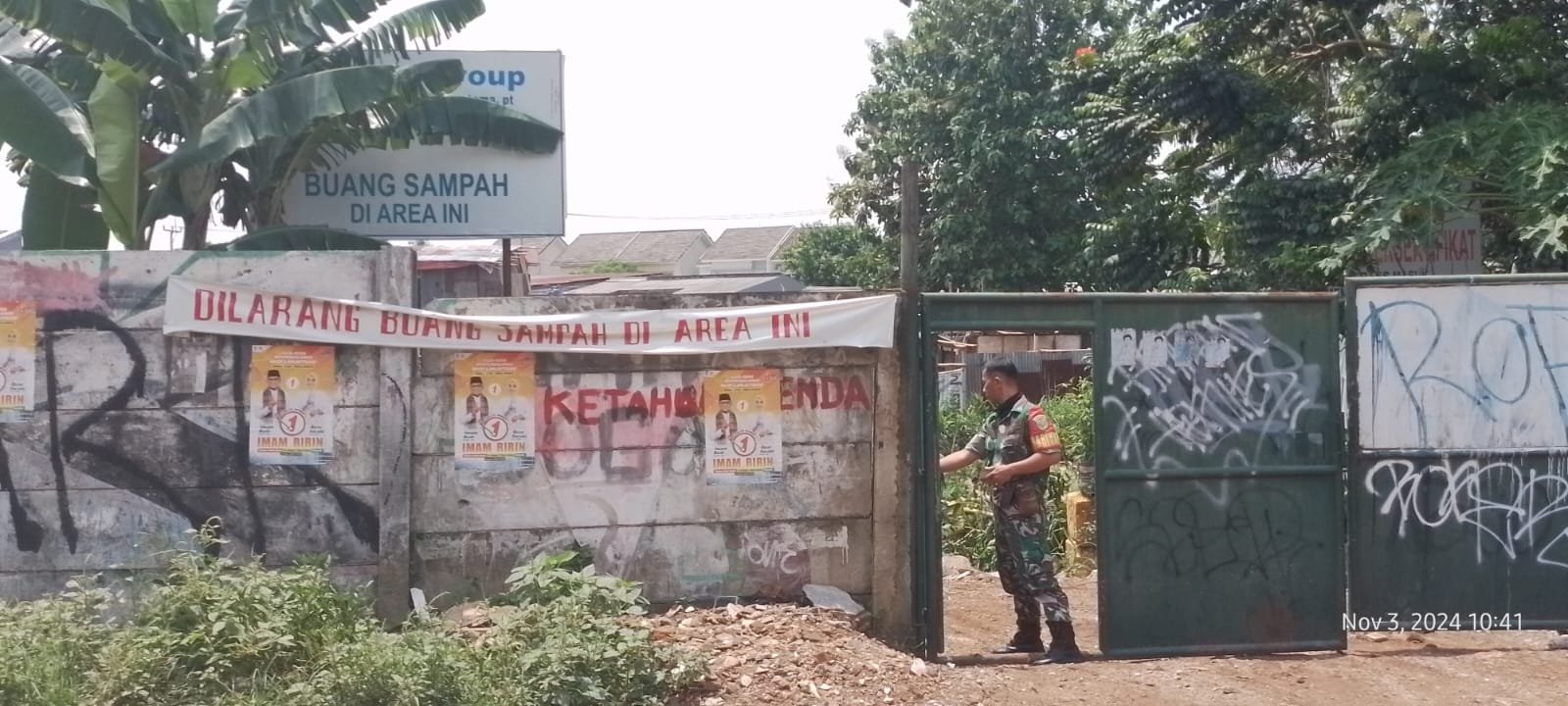 Babinsa Koramil 07 Limo Kota Depok Kawal Mediasi Polemik Sampah di Kelurahan Meruyung