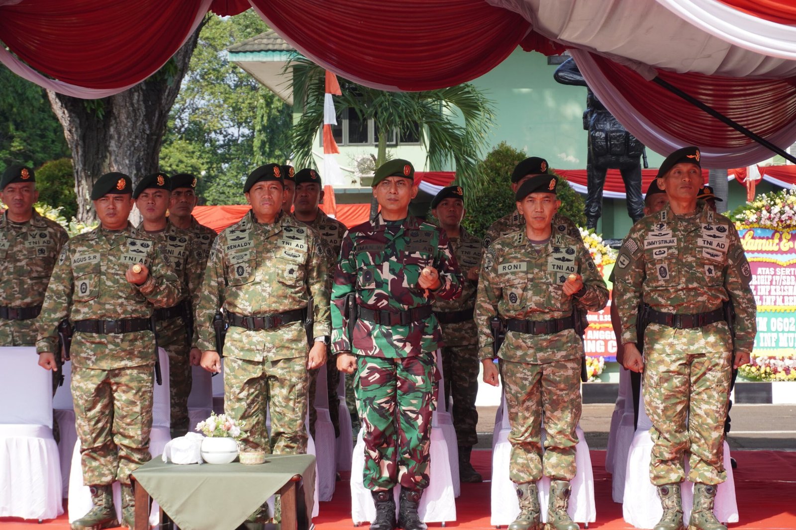 Dandim 0508/Depok Hadiri Upacara Serah Terima Jabatan Danbrigif 17/SBB/1 Kostrad