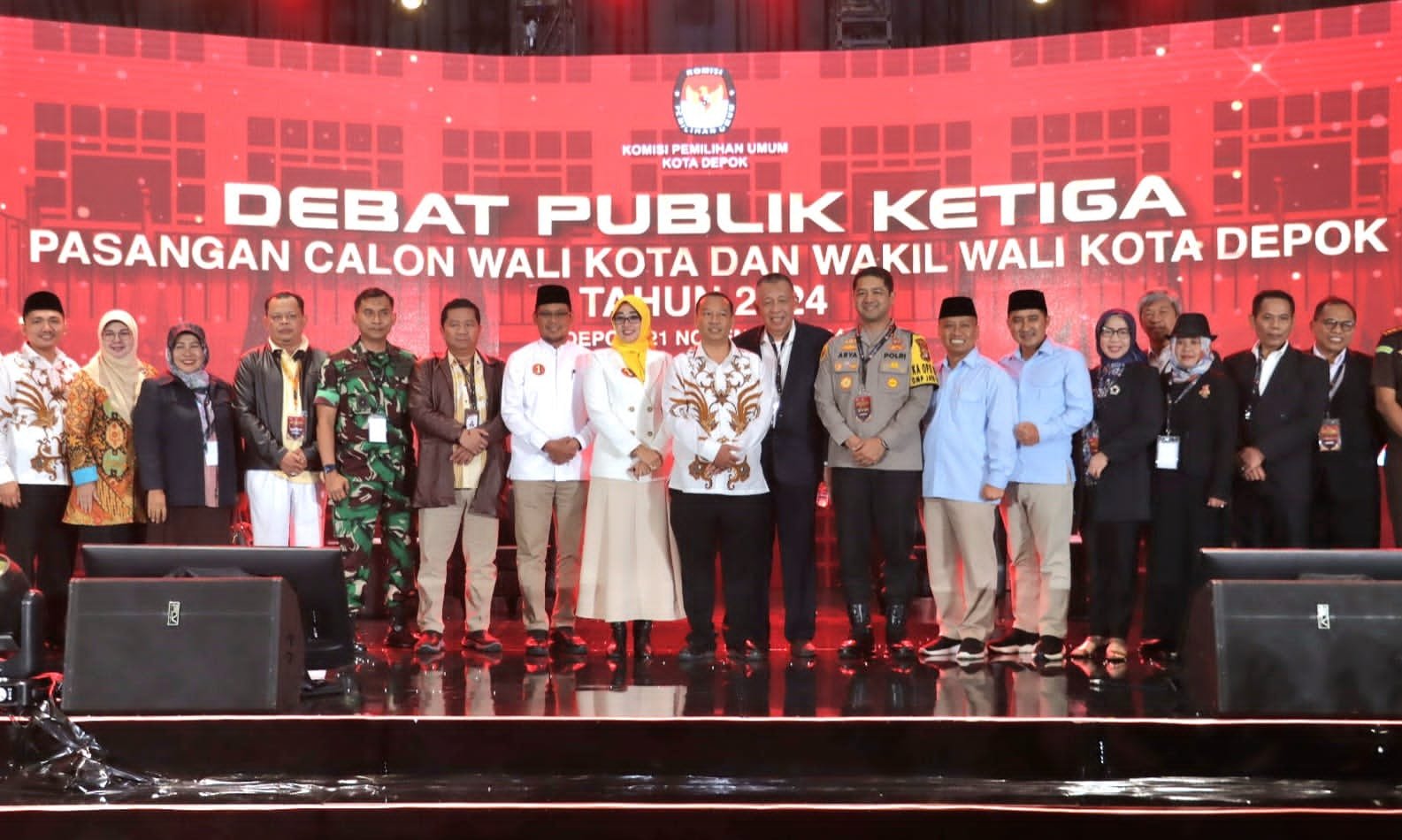 Dandim 0508/Depok Hadiri Debat Publik Ketiga Pilkada Kota Depok 2024