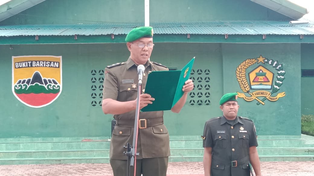 Pabung Samosir Kodim 0210/TU Jadi Irup di Hari Juang TNI AD Ke-79