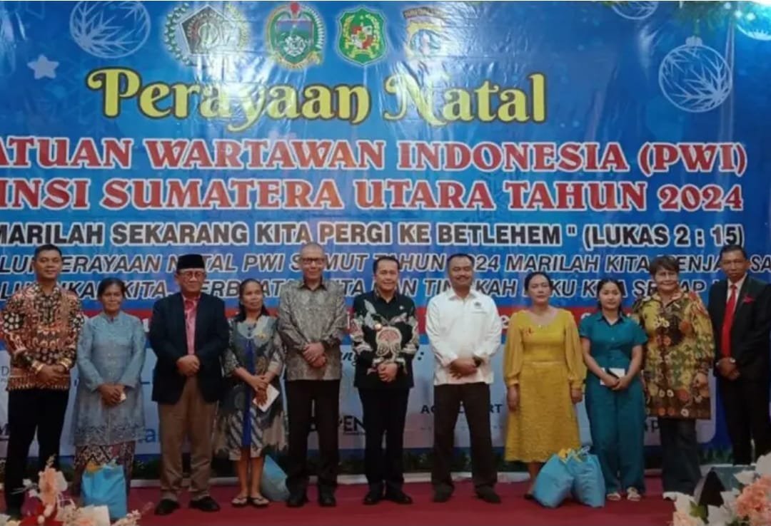 Perayaan Natal PWI Sumut 2024 Meriah, Pj Gubernur Sumut: Selalu Tebarkan Sukacita dan Kebaikan