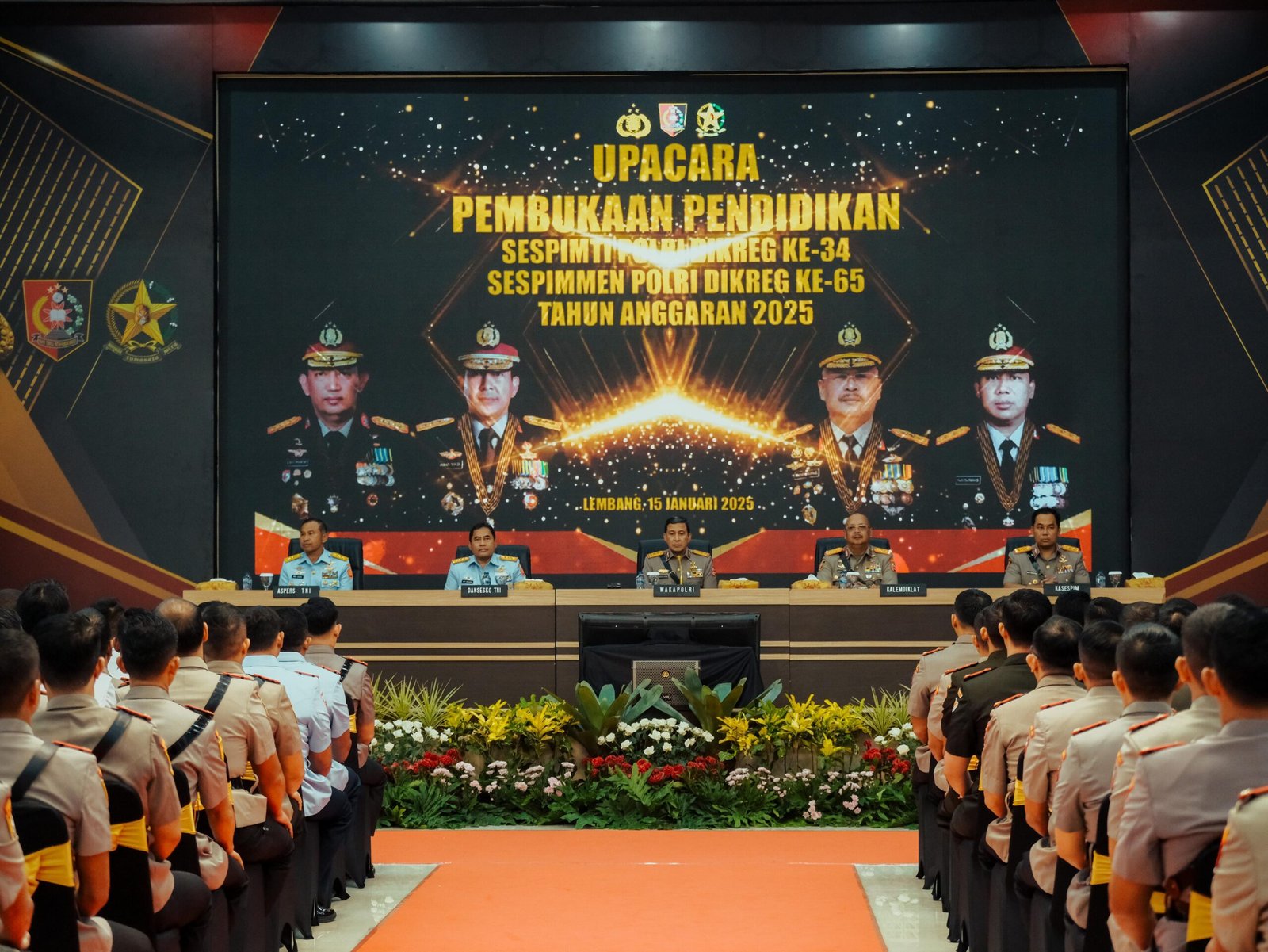 Karorenminops Korbrimob Polri Hadiri Pembukaan Pendidikan Sespimti Polri Dikreg Ke-34 Dan Sespimmen Polri Dikreg Ke-65