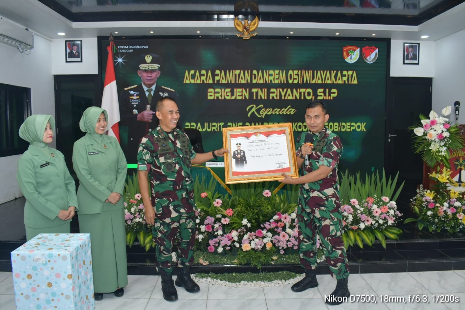 Danrem 051/Wijayakarta Brigjen TNI Riyanto Kunjungi Makodim 0508/Depok