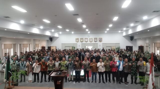 Danramil 05 Cibitung Mayor Arm Agus Sugiyanto Hadiri Opening Ceremony TRAINING RAYA HMI Cabang Bekasi 2025