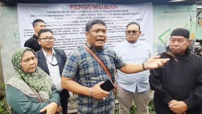 Sengketa Lahan di Lenteng Agung, Kuasa Hukum Sebut Kliennya Pemilik Asli