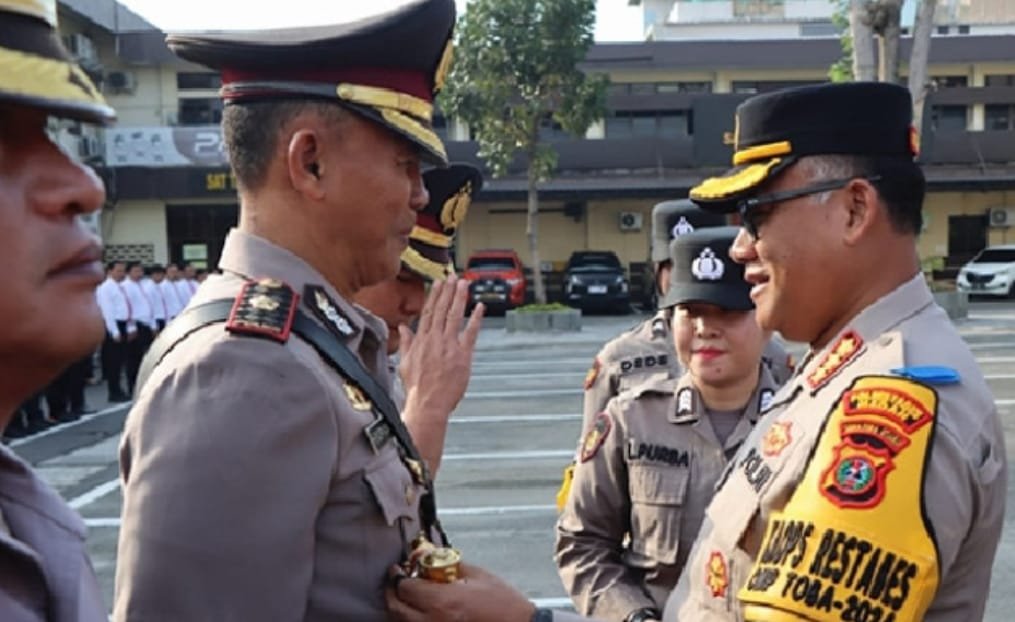 Kapolrestabes Medan Pimpin Sertijab Sejumlah PJU dan Kapolsek