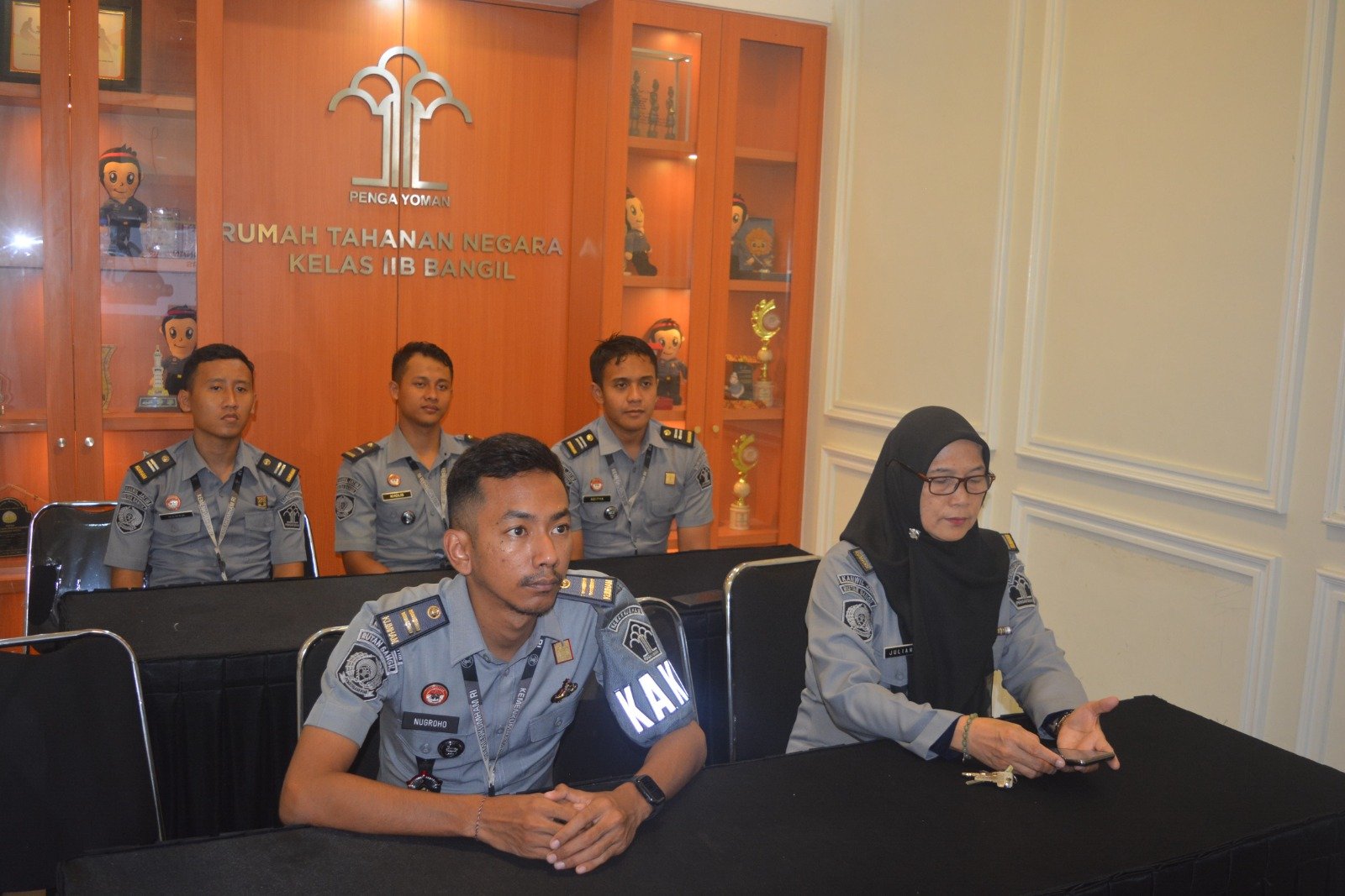 Rumah Tahanan Negara (Rutan) Kelas IIB Bangil mengikuti arahan Direktur Jenderal Pemasyarakatan (Dirjenpas), Mashudi, melalui Zoom Meeting yang digelar secara nasional.