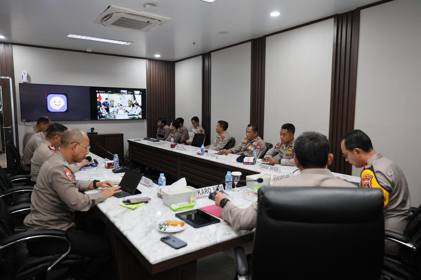 Kabagops Sat Brimob Polda Sumsel Hadiri Rapat Persiapan Panen Raya Jagung Serentak Tahap 1