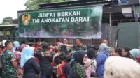 Gelar Jum'at Berkah TNI AD di Kelurahan Abadijaya Depok, 1000 Nasi Kota Disiapkan Pusbekangad dan Slogad