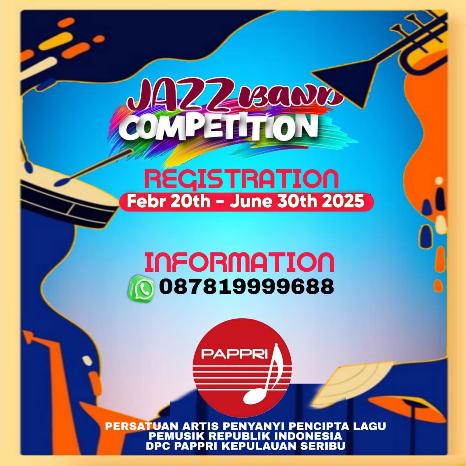 Jazz On The Beach 2025: Kompetisi Bergengsi di Pulau Pramuka, Daftar Sekarang!