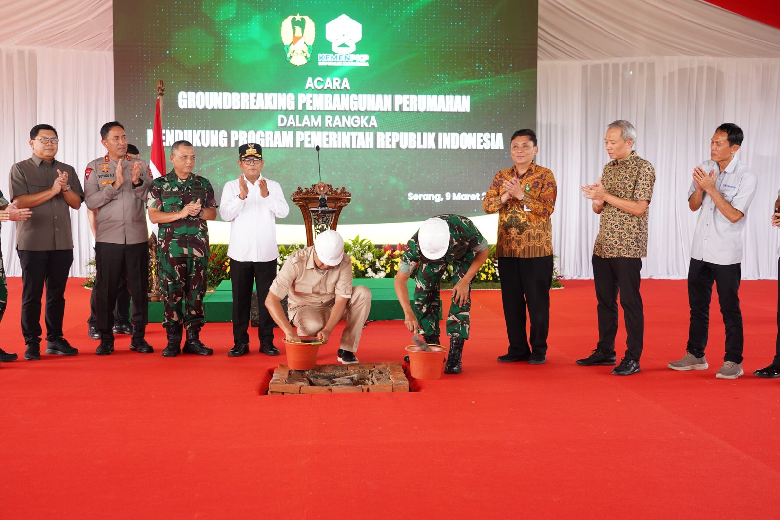 TNI AD dan TWP AD Groundbreaking Pembangunan Ribuan Rumah Non-Dinas Prajurit dan PNS