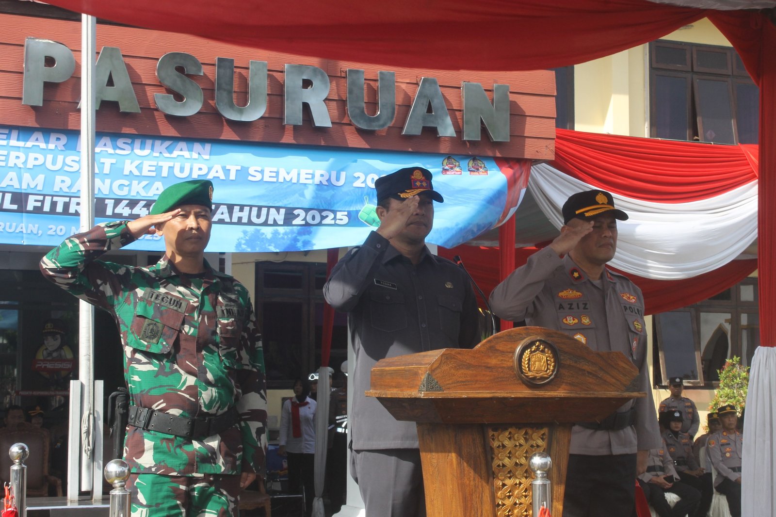 Jelang Idul Fitri, Rutan Bangil Ikuti Apel Gelar Pasukan di Polres Pasuruan