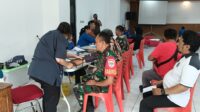 Peduli Terhadap Sesama, Kodim 0505/JT Giat Bakti Sosial Donor Darah
