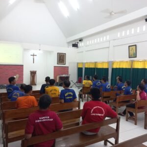 Lapas Purwokerto Ikuti Ibadah Virtual Kenaikan Yesus Serentak