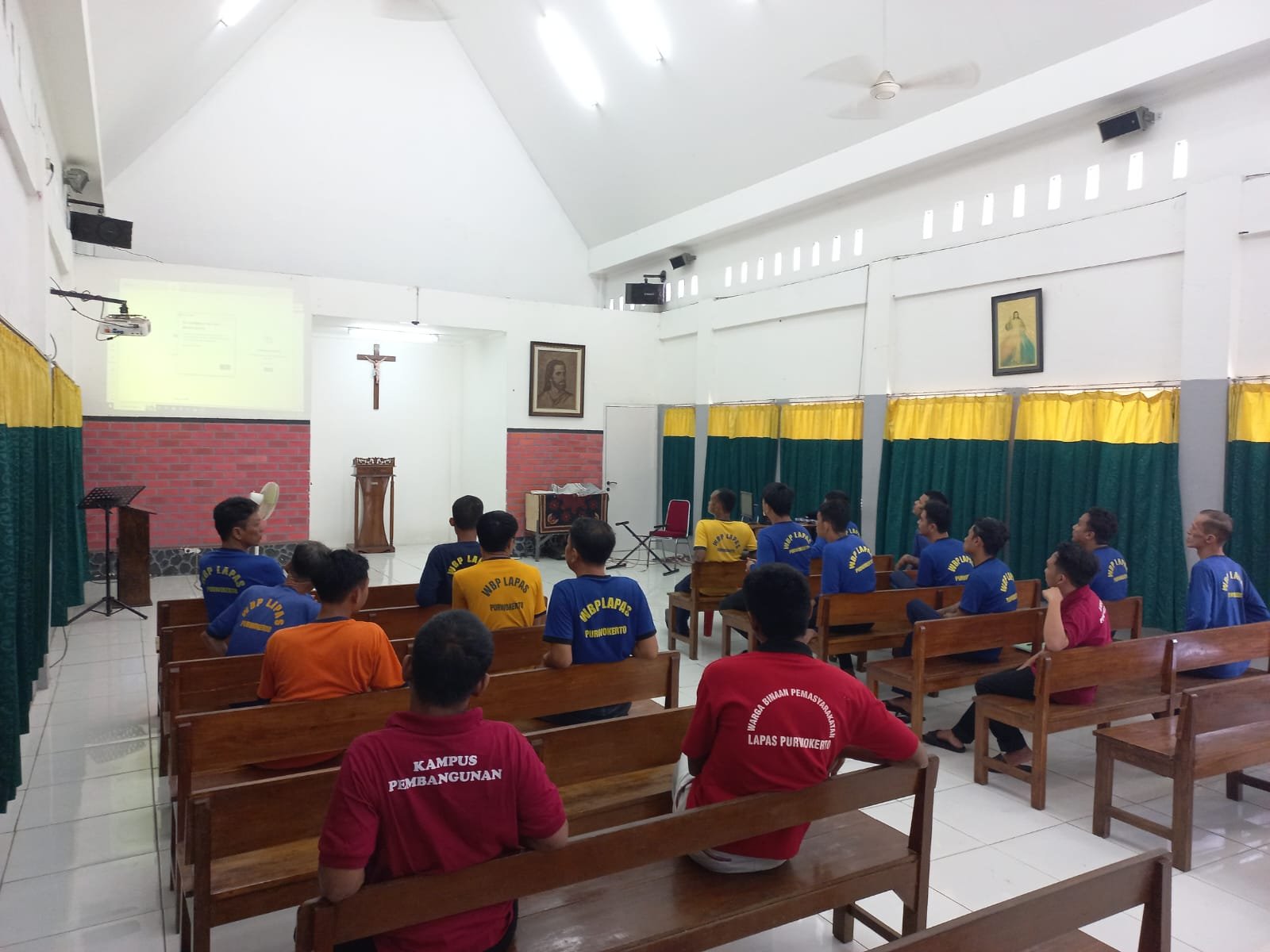 Lapas Purwokerto Ikuti Ibadah Virtual Kenaikan Yesus Serentak