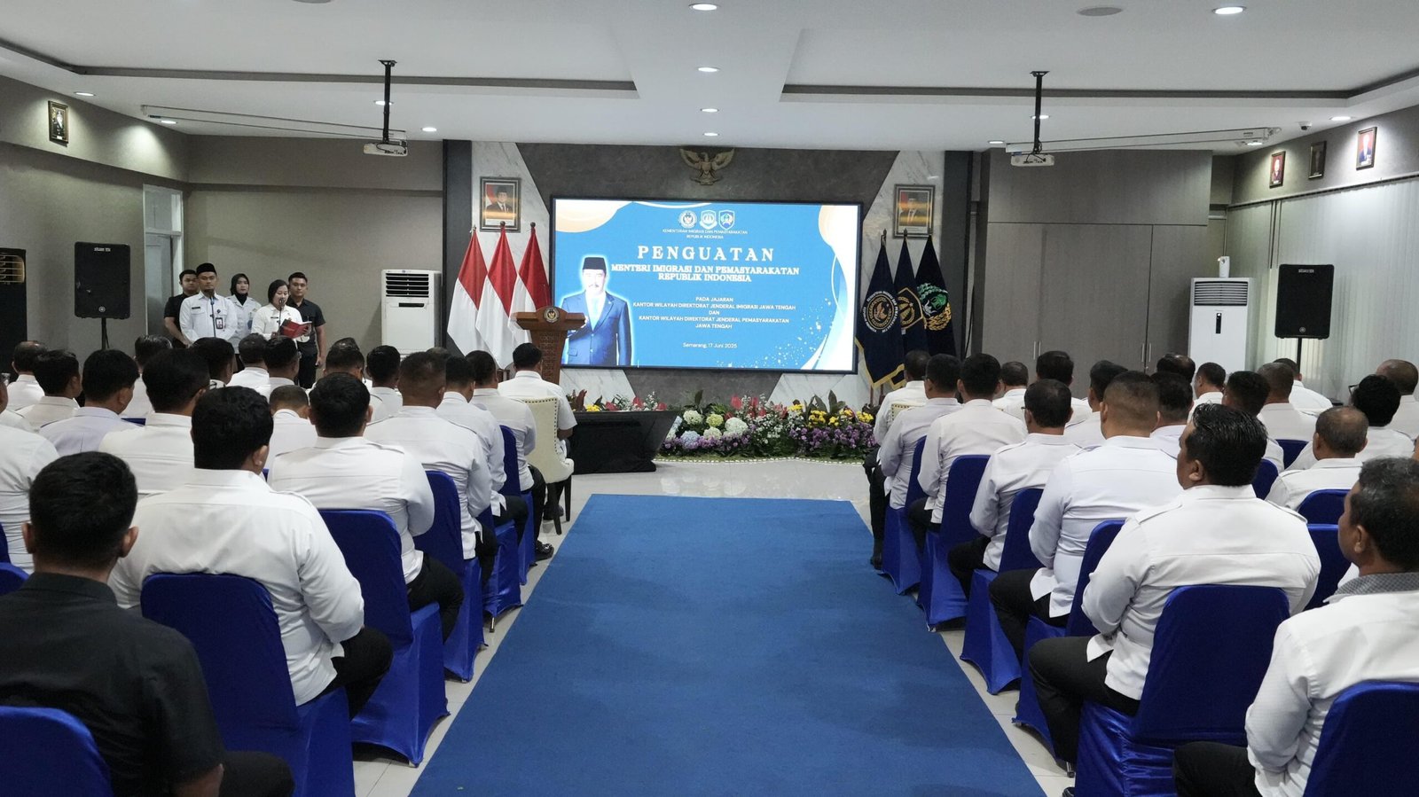 Karutan Surakarta Terima Penguatan Menteri IMIPAS di Kanim Kelas I TPI Semarang