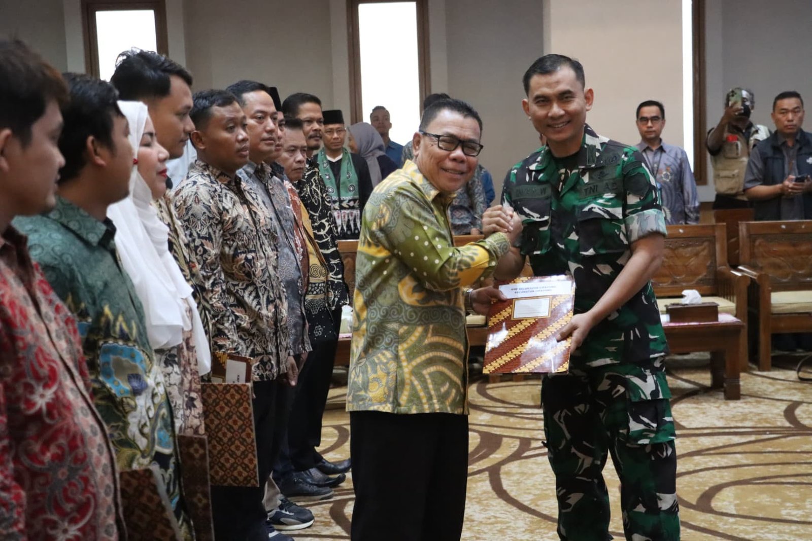 Dandim 0508/Depok Hadiri Launching dan Pengukuhan Pengurus Koperasi Kelurahan Merah Putih