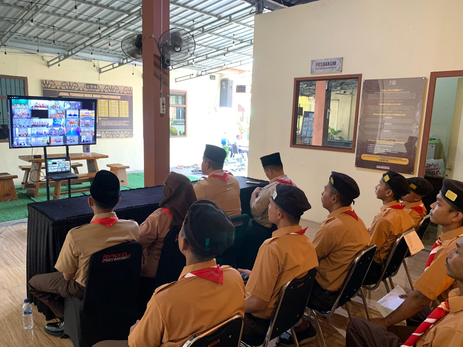 Rutan Bangil Ikuti Perkemahan Satya Dharma Bhakti Pemasyarakatan Serentak Secara Virtual