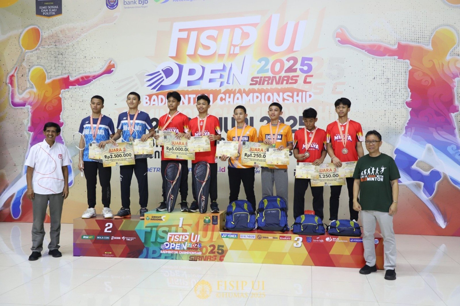 Sirkuit Nasional C FISIP UI Open 2025 Resmi Ditutup: Komitmen Berkelanjutan untuk Pembinaan Atlet Pelajar Indonesia