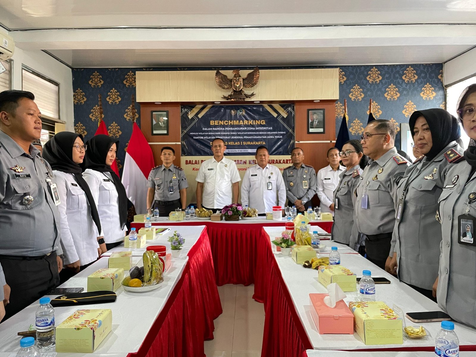 Karutan Surakarta Hadiri Tour Keliling Pelayanan di Bapas Surakarta Bersama Kakanwil Ditjen PAS Jawa Timur