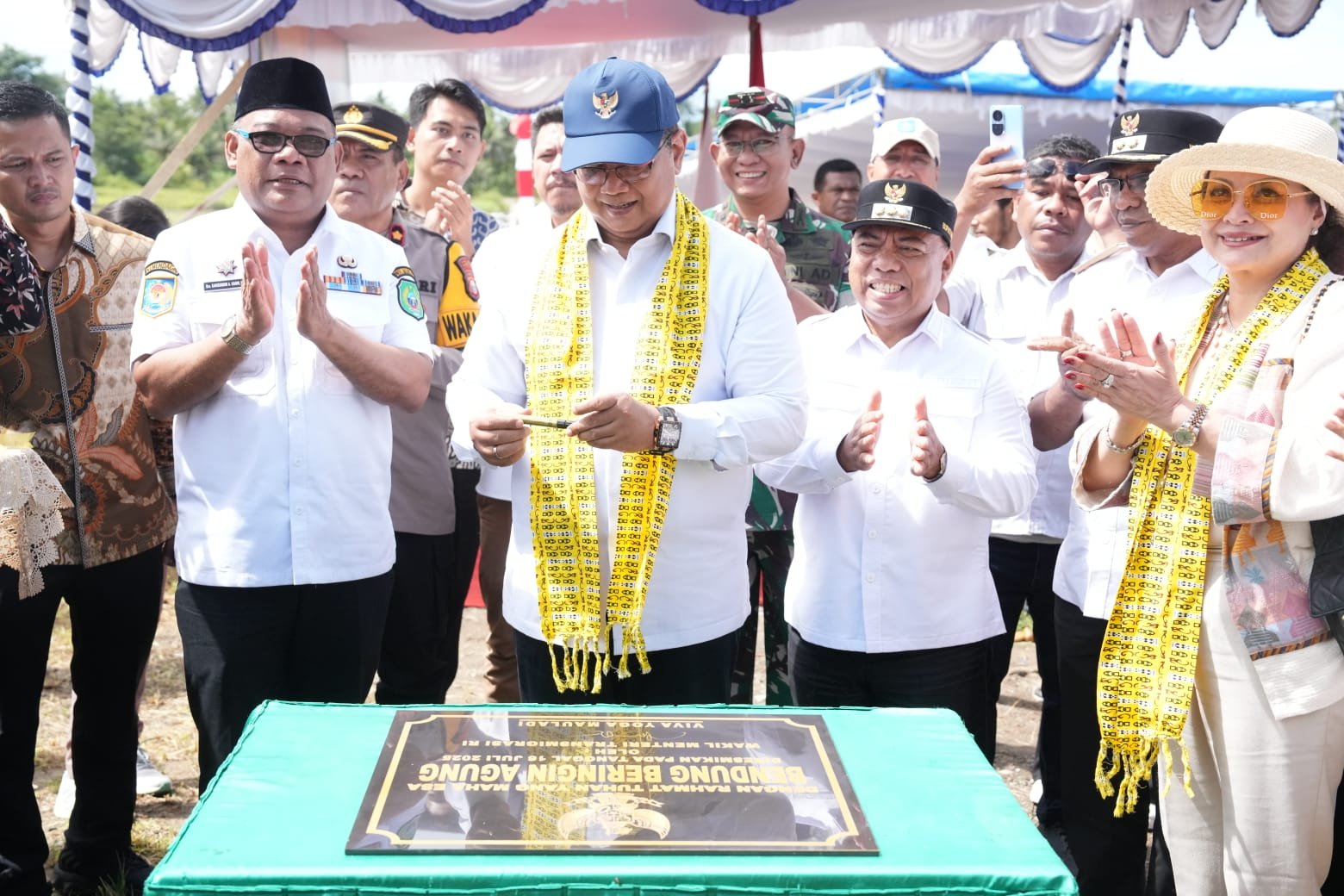 Wamen Viva Yoga Resmikan Bendungan Beringin Agung di Halmahera Utara