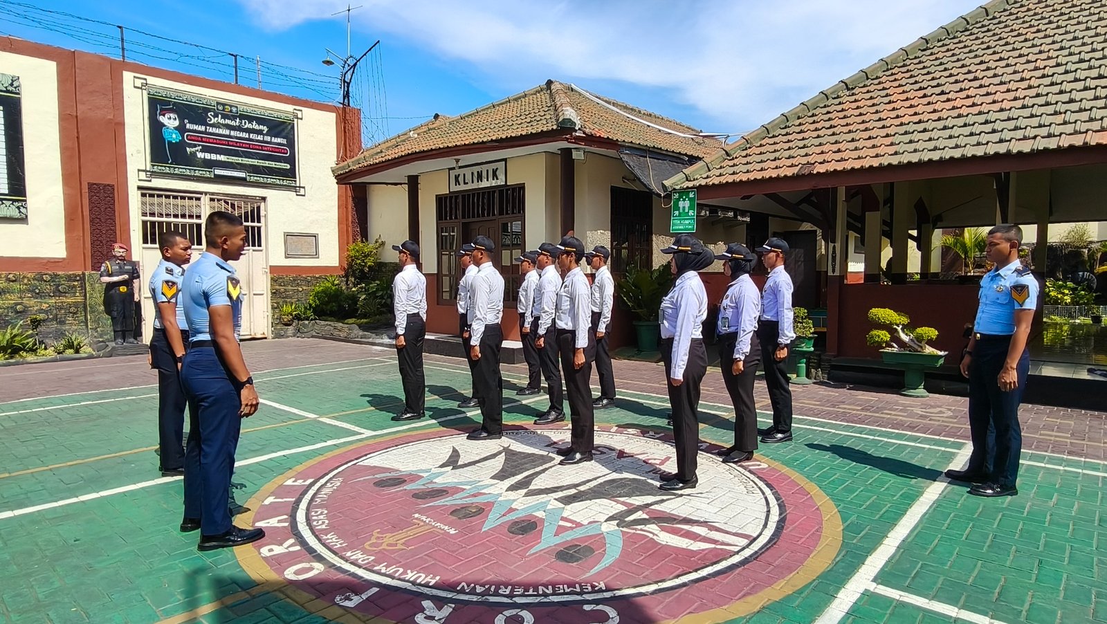 Mentalitas Dibentuk, CPNS Rutan Bangil Jalani Pelatihan Baris Berbaris