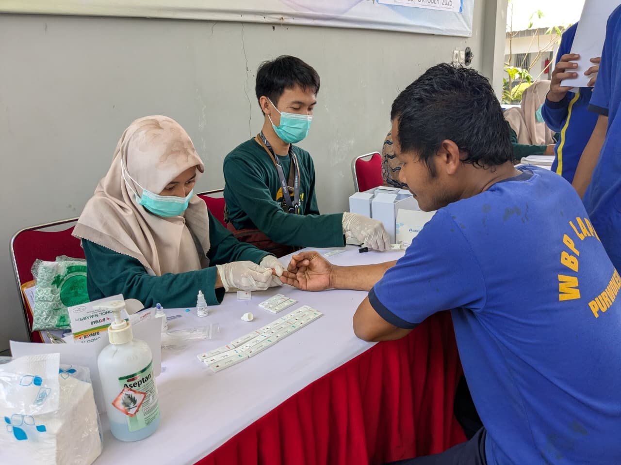 Lapas Purwokerto Gelar Sosialisasi dan Pemeriksaan HIV/AIDS, Hepatitis C, dan Sifilis bagi Narapidana dan Tahanan