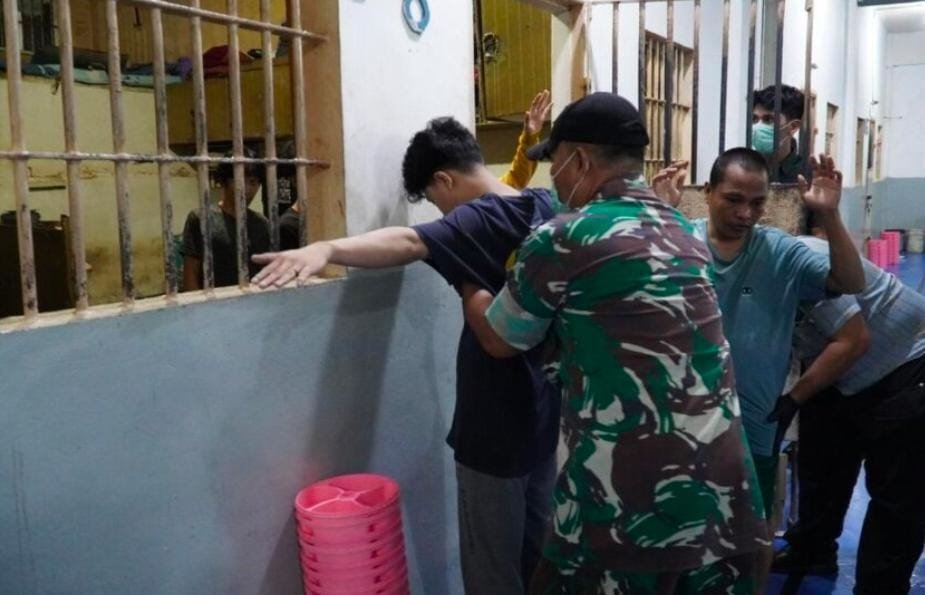 TNI/POLRI Razia Gabungan Rutan Kelas I Medan Wujud Sinergi Jaga Keamanan dan Ketertiban