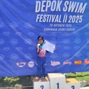 Bangga! Atlet Cilik SD Muhammadiyah Meruyung Sabet 12 Medali di Depok Swim Fest 2025