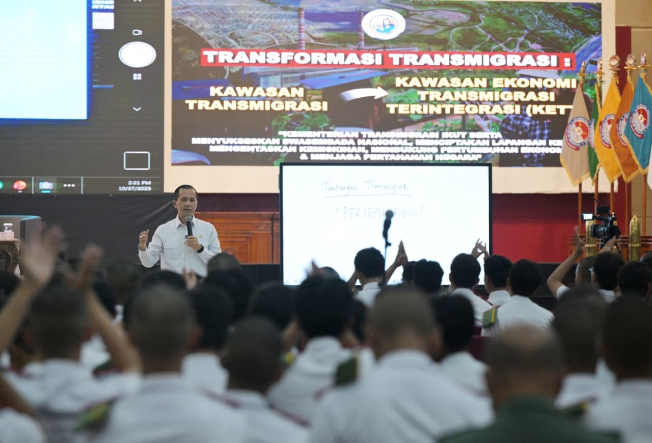 Transmigrasi Jadi Strategi Bangun Ketahanan Nasional, Mentrans Sampaikan Kuliah Umum di Universitas Pertahanan