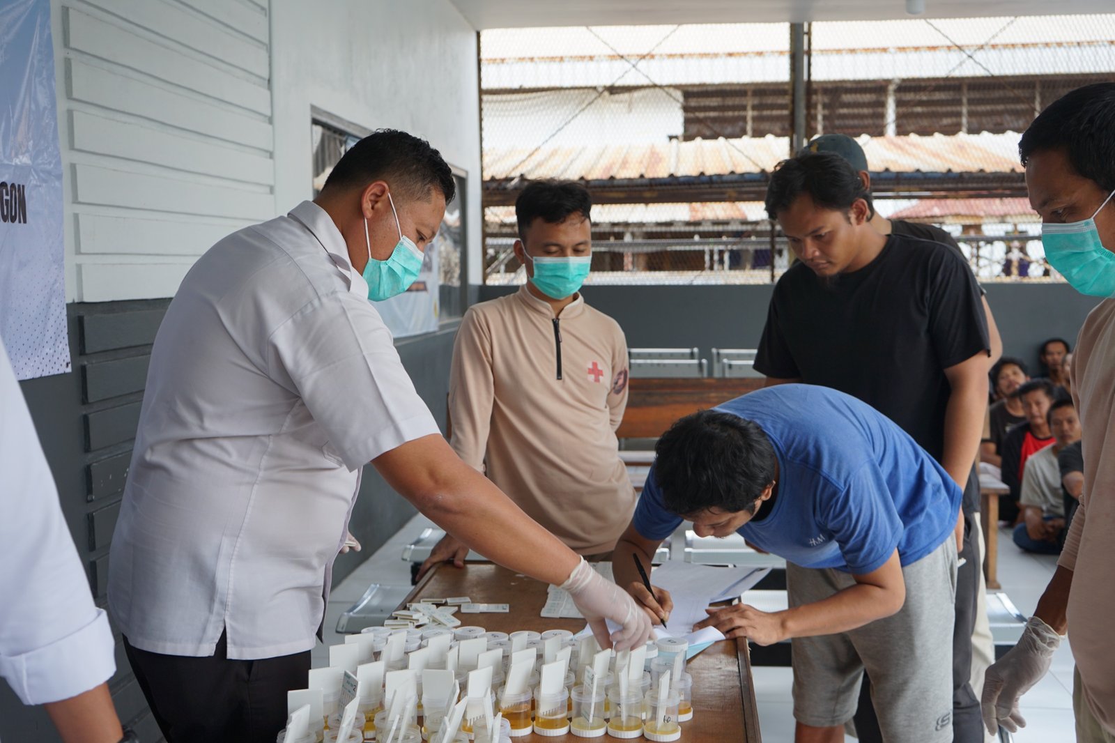 Lapas Cilegon Gelar Tes Urine bagi Petugas dan Warga Binaan, Wujud Komitmen P4GN