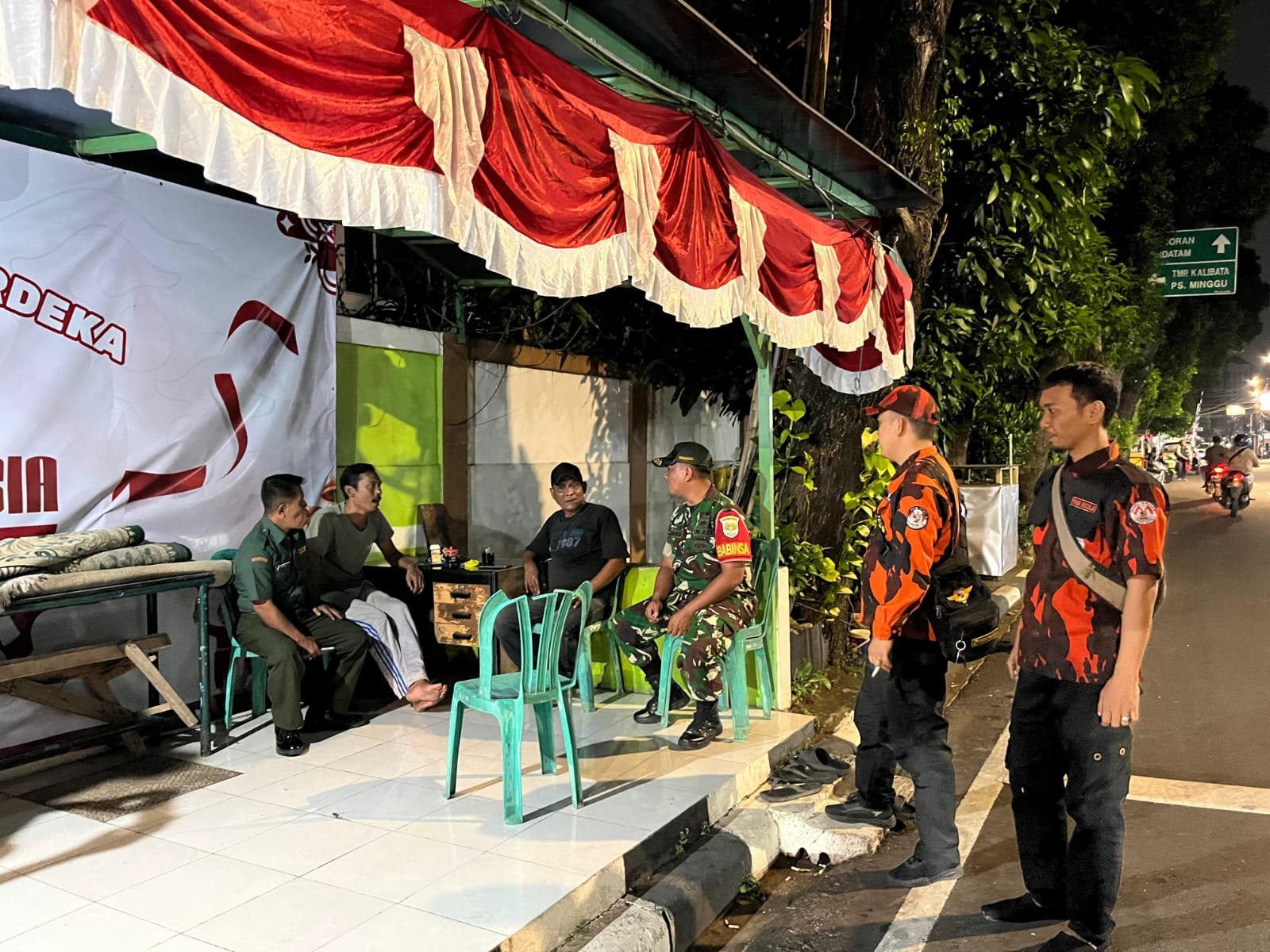 Kodim 0504/JS dan Komduk Gelar Patroli Poskamling di Pancoran