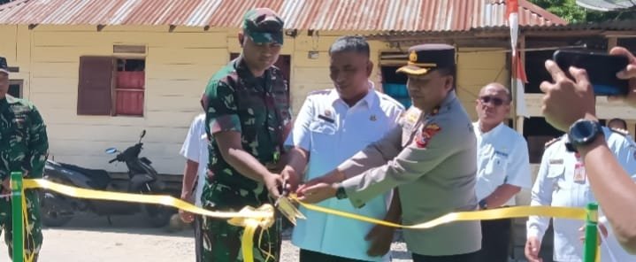 Dandim 0210/TU Letkol Kav Ronald Tampubolon Resmikan Sumur Bor di Dusun II Desa Maju