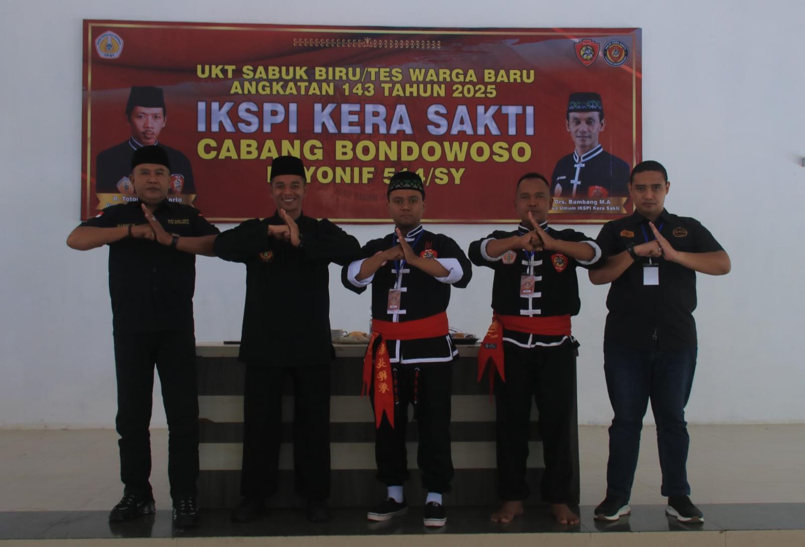 IKSPI Kera Sakti Bondowoso Gelar UKT Sabuk Biru di Aula Batalyon Yonif 514/SY Kostrad