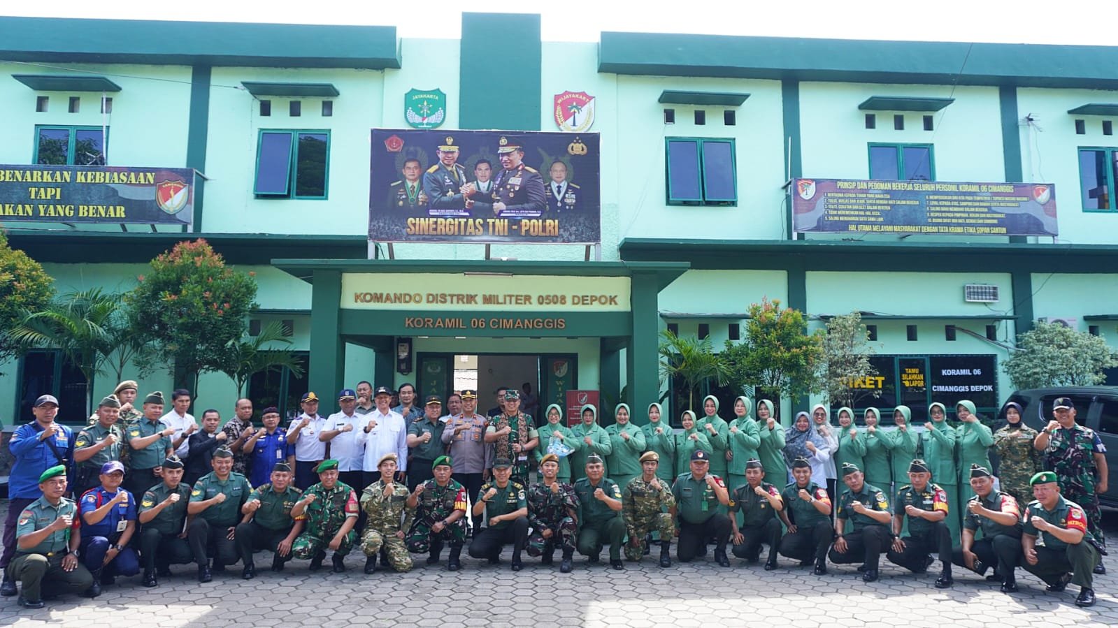 Dandim 0508/Depok Dorong Sinergi Wilayah Saat Kunjungan Kerja ke Koramil 06/Cimanggis