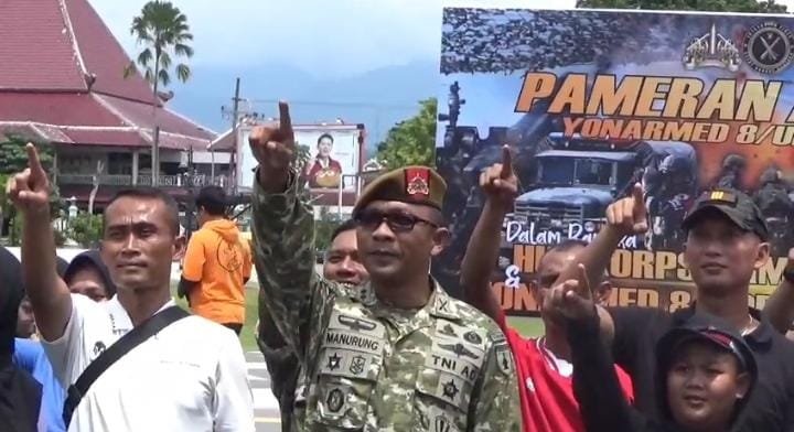 Yonarmed 8/Uddhata Yudha Gelar Pameran Alutsista di Kota Jember