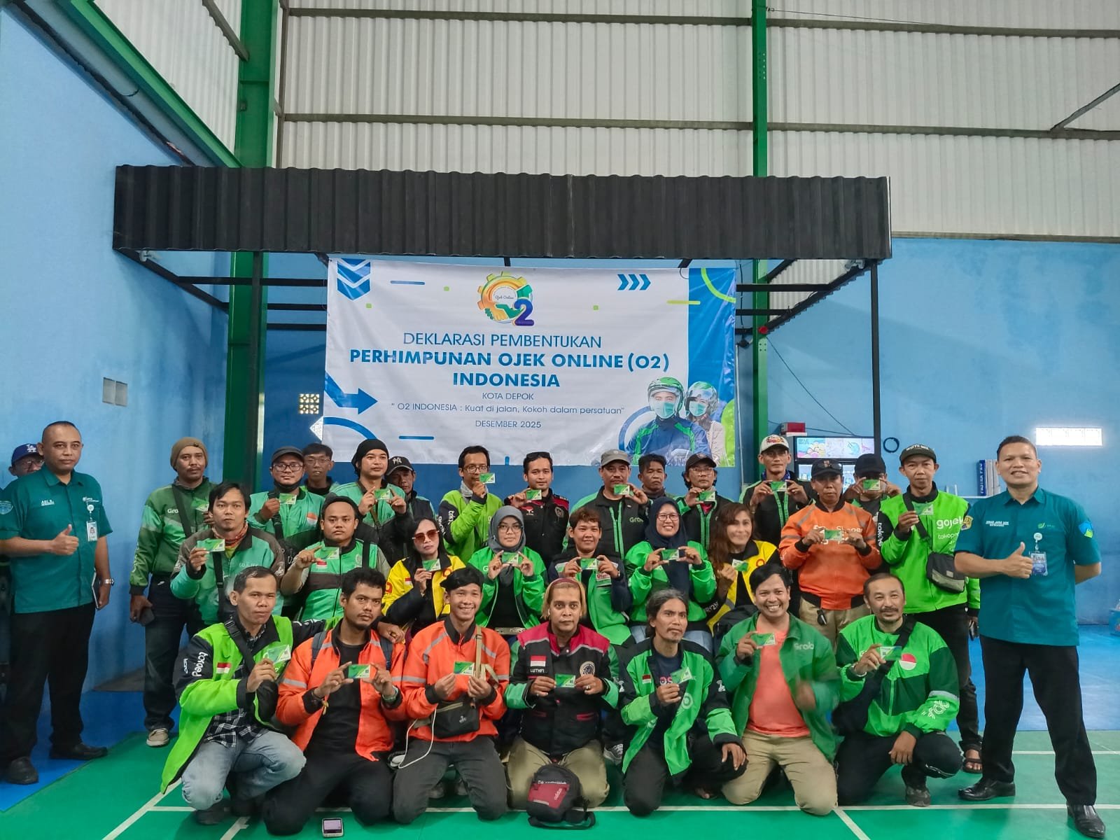 Perhimpunan O2 Berdiri, Ojek Online Ikut Program BPJSTK