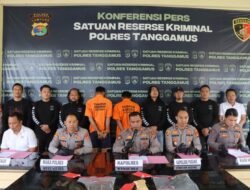 Polres Tanggamus Tetapkan Dua Tersangka Curas Disertai Pembunuhan Berencana di Way Pring