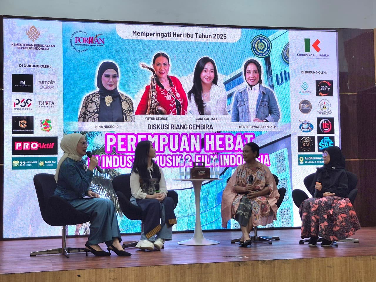 Memperingati Hari Ibu, 22 Desember 2025 Diskusi Peran Perempuan di Industri Kreatif Film & Musik