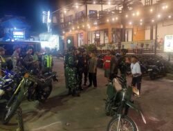 Koramil 03/Sukmajaya Gelar Patroli Malam, Jaga Kondusivitas Wilayah Kecamatan Sukmajaya