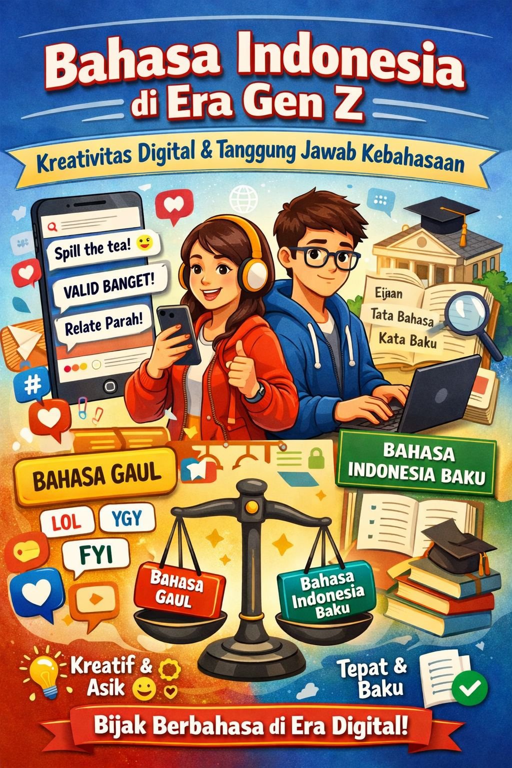 Bahasa Indonesia di Era Gen Z: Antara Kreativitas Digital dan Tanggung Jawab