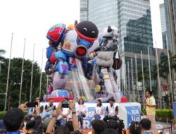Balon Raksasa Film Pelangi di Mars Hiasi Langit SCBD Jelang Lebaran 2026