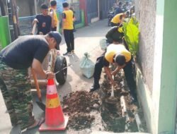 Antisipasi Banjir, TMMD Depok Perkuat Sistem Drainase Permukiman