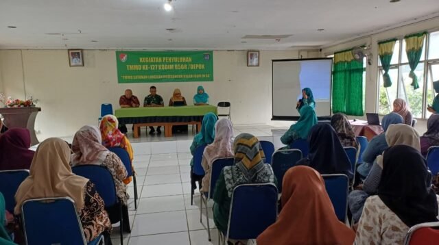 Kelurahan Cilodong Dukung Penuh Penyuluhan Kesehatan TMMD