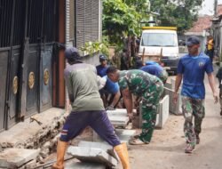 Kerja Tanpa Henti, Proyek Drainase TMMD Sukamaju Lampaui 60 Persen