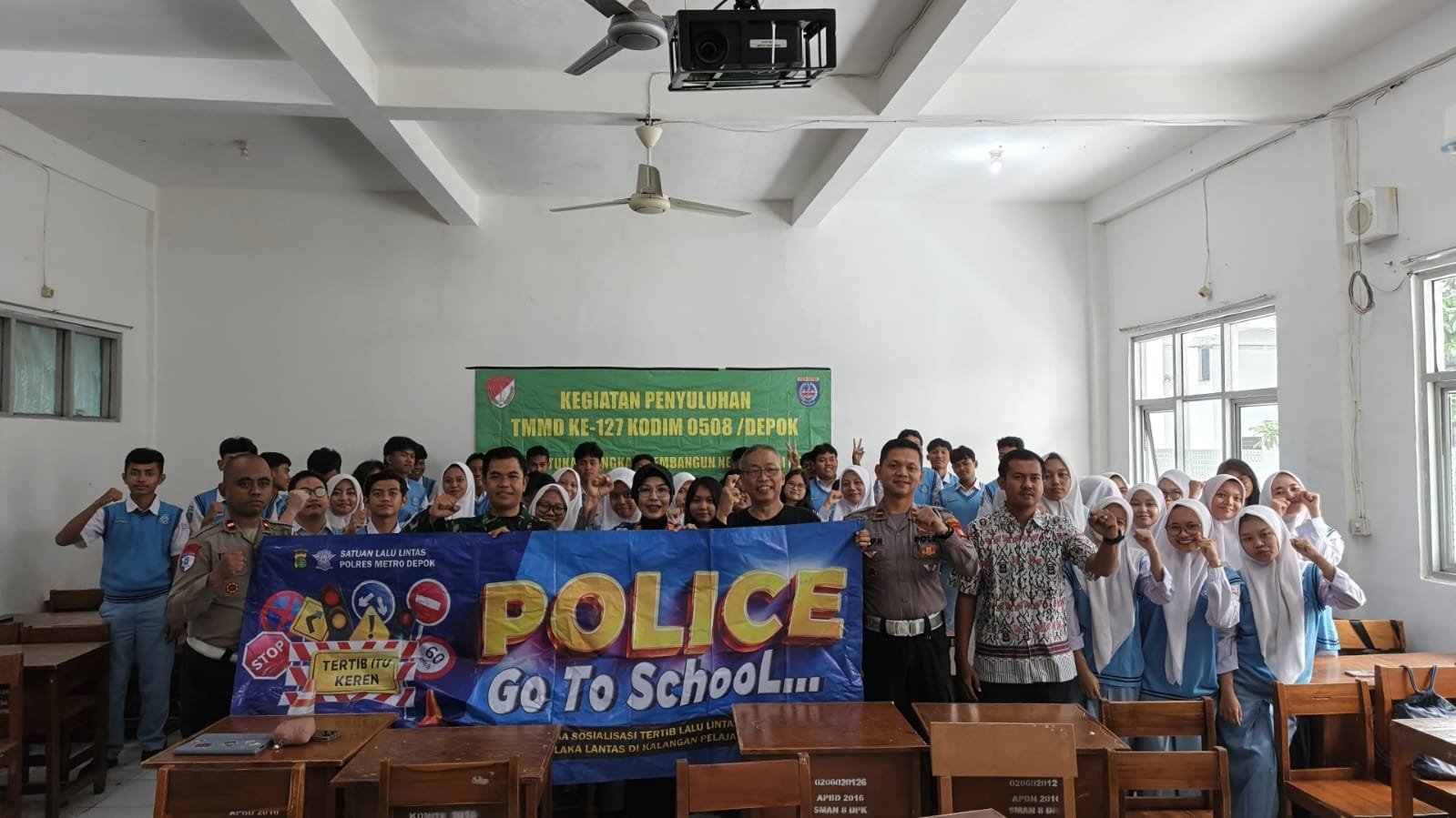 Polres Metro Depok Edukasi Pelajar tentang Keselamatan Berkendara