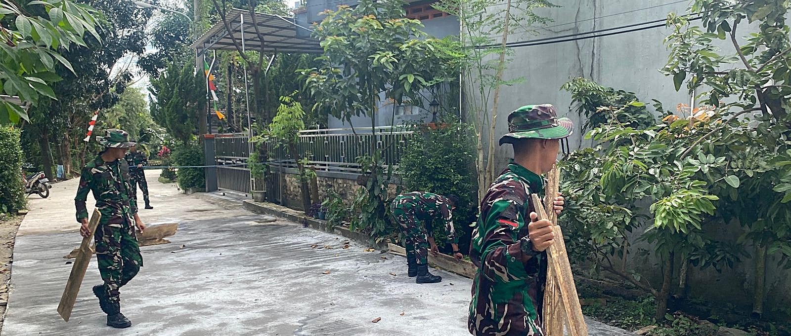 Kemanunggalan TNI dan Rakyat, Jalan GDC Kini Hampir Rampung